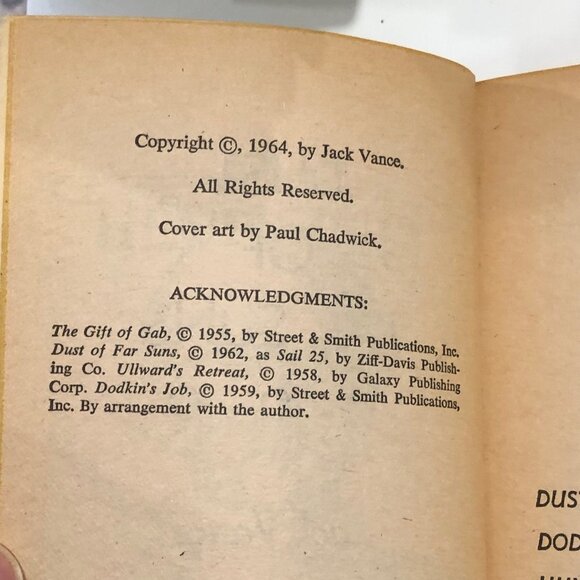 Lot 15 Vintage JACK VANCE Paperback Books Retro PB Readers Sci Fi Scifi - Picture 10 of 16